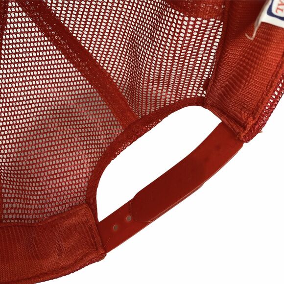 Vtg Annual Pigout Trucker Hat Red Snap Back Gold Medal BBQ Block Party Tailgate - Picture 10 of 12